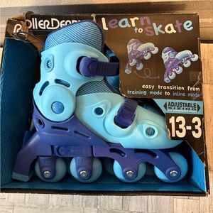 Roller Derby Light Blue Adjustable Kids Skates